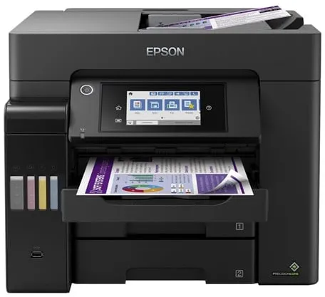 Epson EcoTank ET-5850 All in One Mustesuihkutulostin Monitoimilaite Faksilla - Väri - Muste