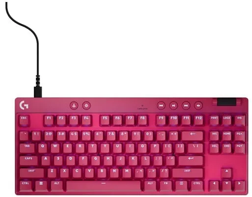 Logitech G PRO X TKL LIGHTSPEED - Logitech Magnetic Analog - Lineaarinen - Pelinäppäimistö - Ilman numeronäppäimistöä - Pohjoismainen - Punainen
